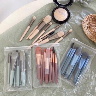 Set 8 cọ trang điểm màu pastel sợi lông mềm chất lượng cao