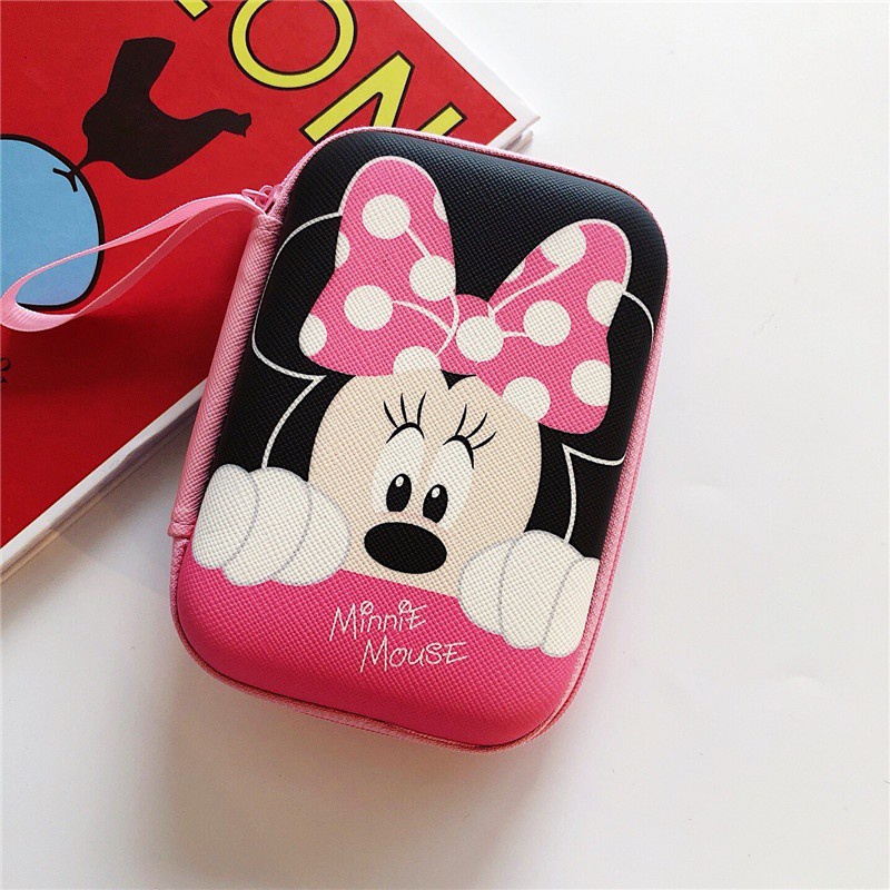 Hộp lưu trữ cáp tổ chức cho ngân hàng điện / đồ trang sức / túi sạc Túi Zipper Mickey Kids