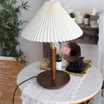 [SHOP NGHỈ BÁN ALL OFF 30%] VIDEO SP THẬT - đèn gỗ sồi retro phong cách Âu Mỹ bóng 12W - retro American table lamp — ảnh 3