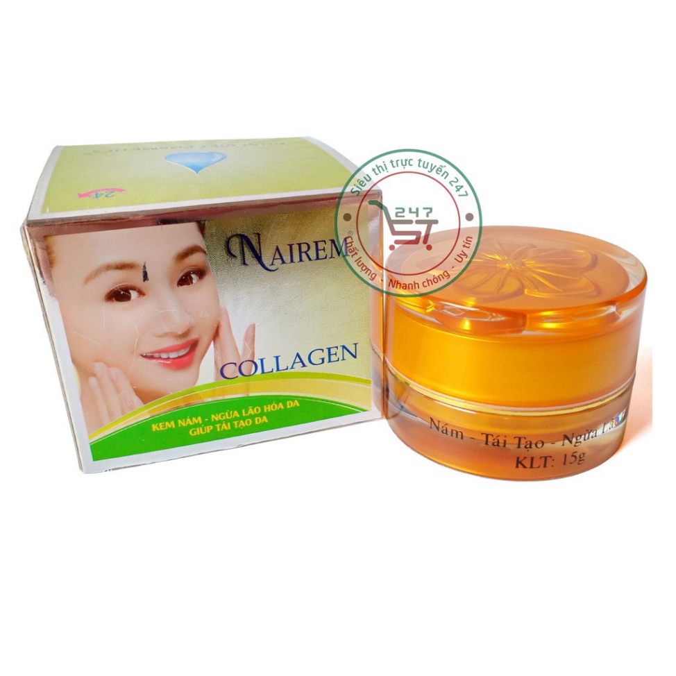 Kem Nám Tàn nhang Ngừa lão hóa da Giúp tái tạo da Nairem 13g (Vàng nhạt)