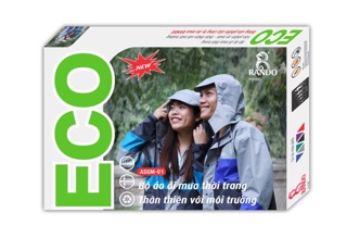 Áo Mưa Bộ ECO Vải Dù Cao Cấp, RANDO Chính Hãng, Thời Trang Đi Mưa Bền Bỉ, Không Thấm Nước Dành Cho Đi Phượt