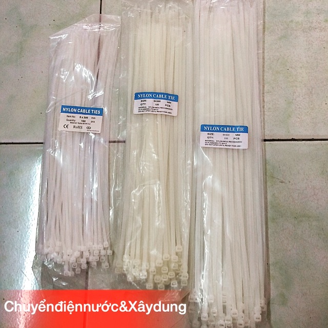 Dây rút nhựa size lớn 30cm, 35cm , 40cm , 50cm ( Khoảng 70- 80 sợi/bịch ...