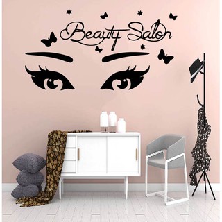 Decal Trang Trí Cửa Tiệm Nail - Spa - HairSalon - Nối Mi, thu hút khách hàng, tạo điểm nhấn P1