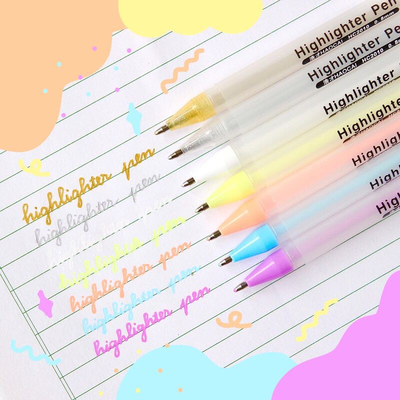 Highlighter Pen - Bút nhũ trang trí (Giao màu ngẫu nhiên)