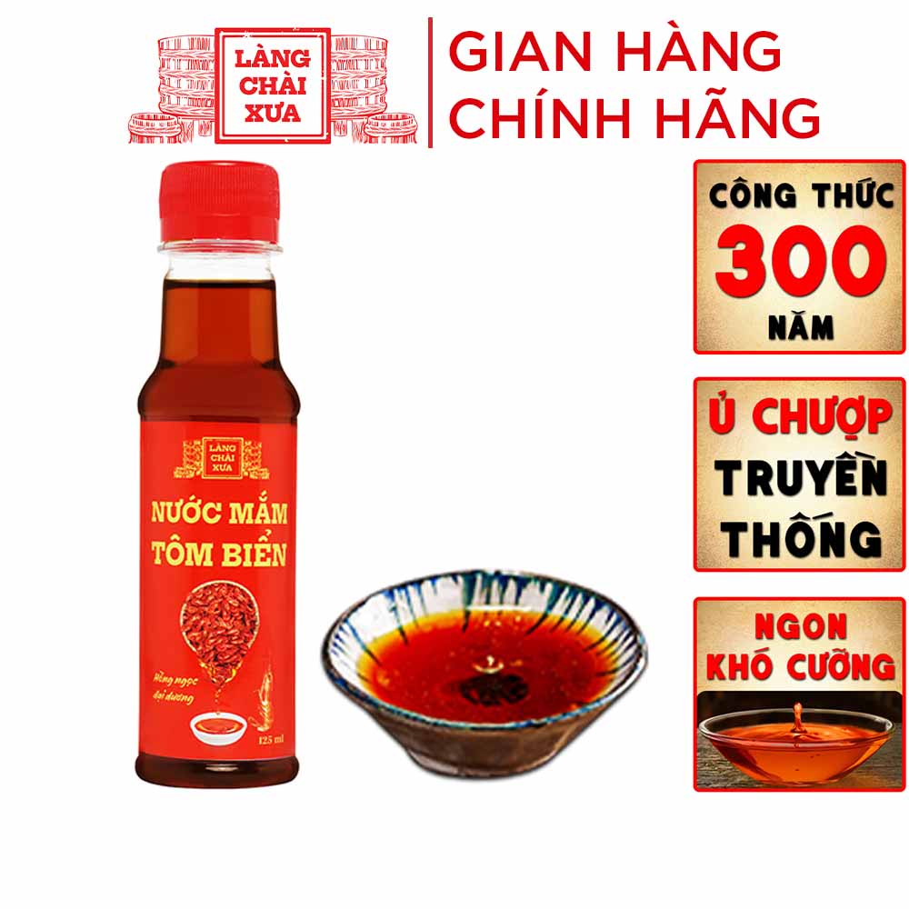 Ảnh Nước mắm tôm biển Làng Chài Xưa Hồng Ngọc Đại Dương 125ml/chai 1