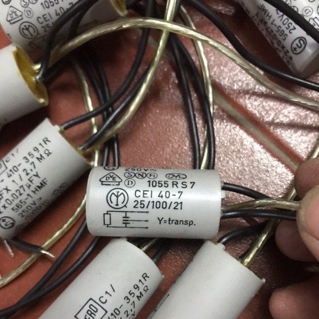 ERO 0,1 UF 250V Condensatore Tedesco, Lotto Da 20 Pezzi NOS