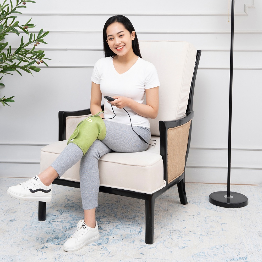 Ảnh Đai Chườm Nóng Thảo Dược Đầu Gối Hapaku, Giảm Đau Khớp Gối Do Thoái Hóa, Thoát Vị, Gai Đốt Sống 2