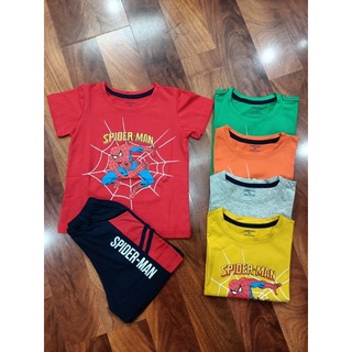 Bộ cộc người nhện bé trai size đại, bộ cộc nhện bé trai hàng xuất dư, bộ cộc hè bé trai, bộ hè bé trai chất cotton