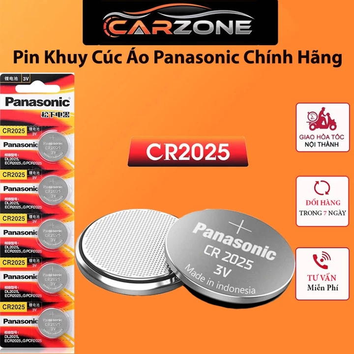 Pin Cúc Áo Panasonic CR2032 - CR2025 - CR2016 - CR1632 - CR1620 - CR1616 - CR1220 - CR2450 3V