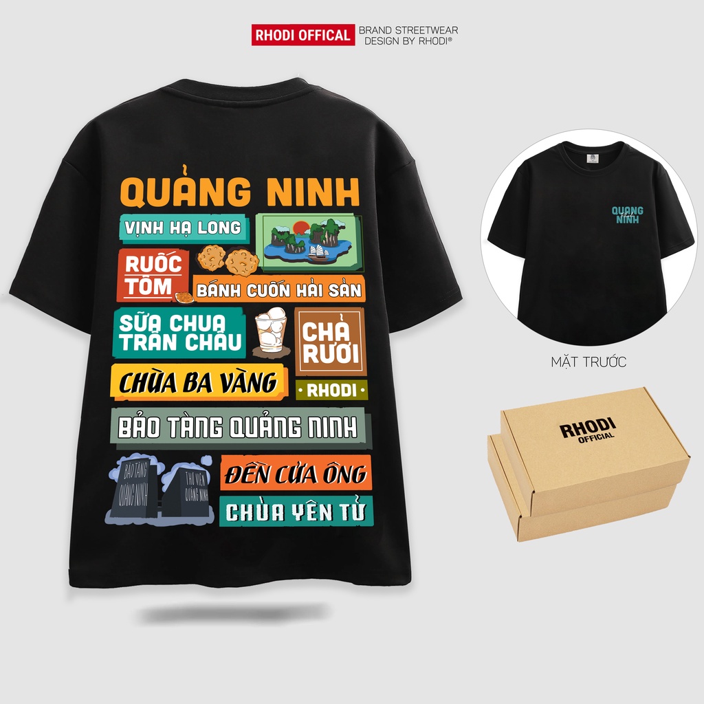 Áo phông local brand RHODI dáng tay lỡ unisex phong cách ulzzang nelly Quảng Ninh