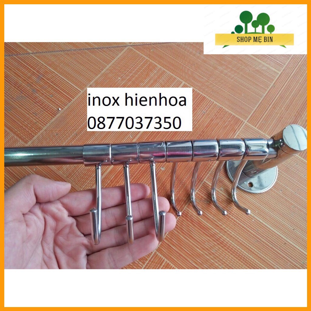 Giá treo xoong nồi trên tường inox 304, treo rổ rá, treo đồ móc treo di ...