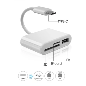 D OTG Cáp USB Bộ Chuyển Đổi Đầu Đọc Thẻ Micro S D/TF Truyền Dữ Liệu, Dành Cho Điện Thoại Di Động Macbook Samsung Huawei
