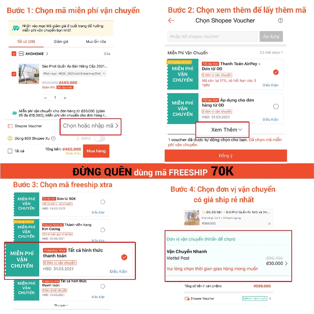 Chi tiết thiết kế Sào phơi AVOHOME