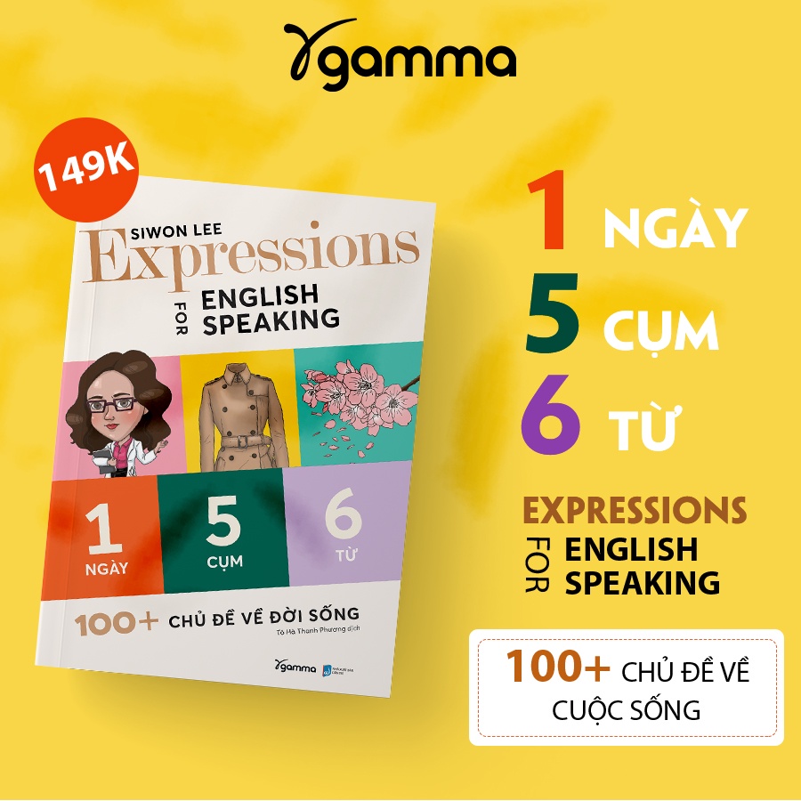 Sách - Expressions For English Speaking - 1 Ngày 5 Cụm 6 Từ - Cuốn Sách Làm Giàu Vốn Từ Vựng Tiếng Anh
