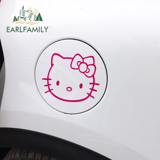 EARLFAMILY 13Cm x 13Cm Cho Hello Kitty Đầu Xe Ô Tô Miếng Dán Chất Liệu Vinyl Decal Chống Thấm Nước