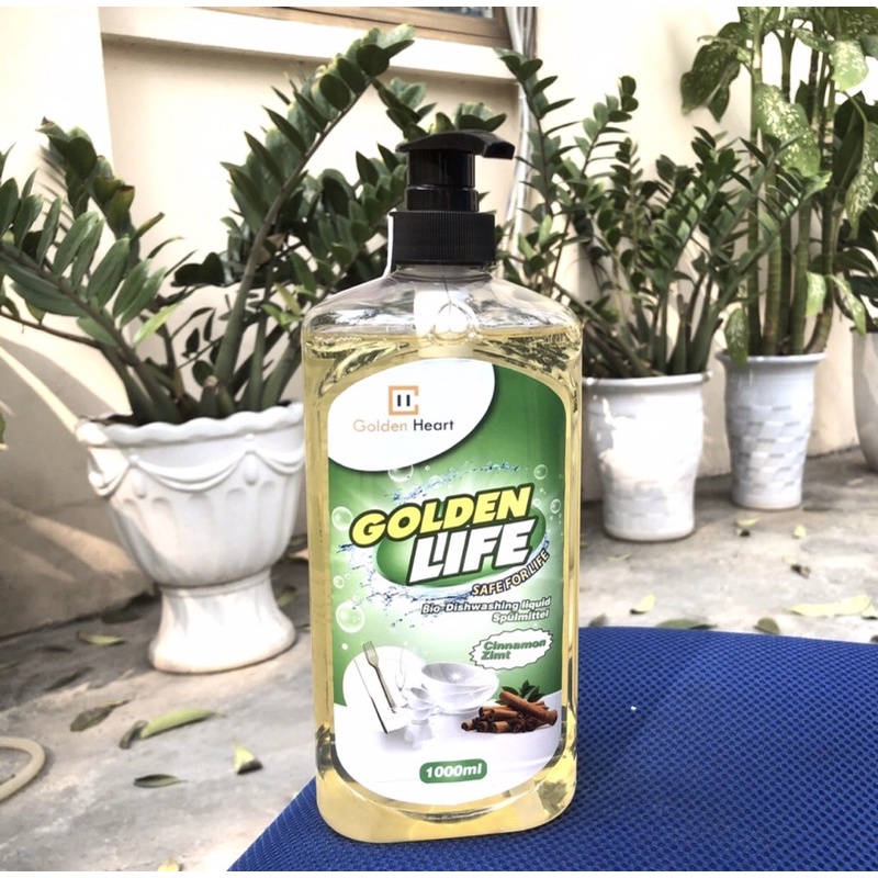 Nước rửa bát Golden Life – Hương Quế – 1L