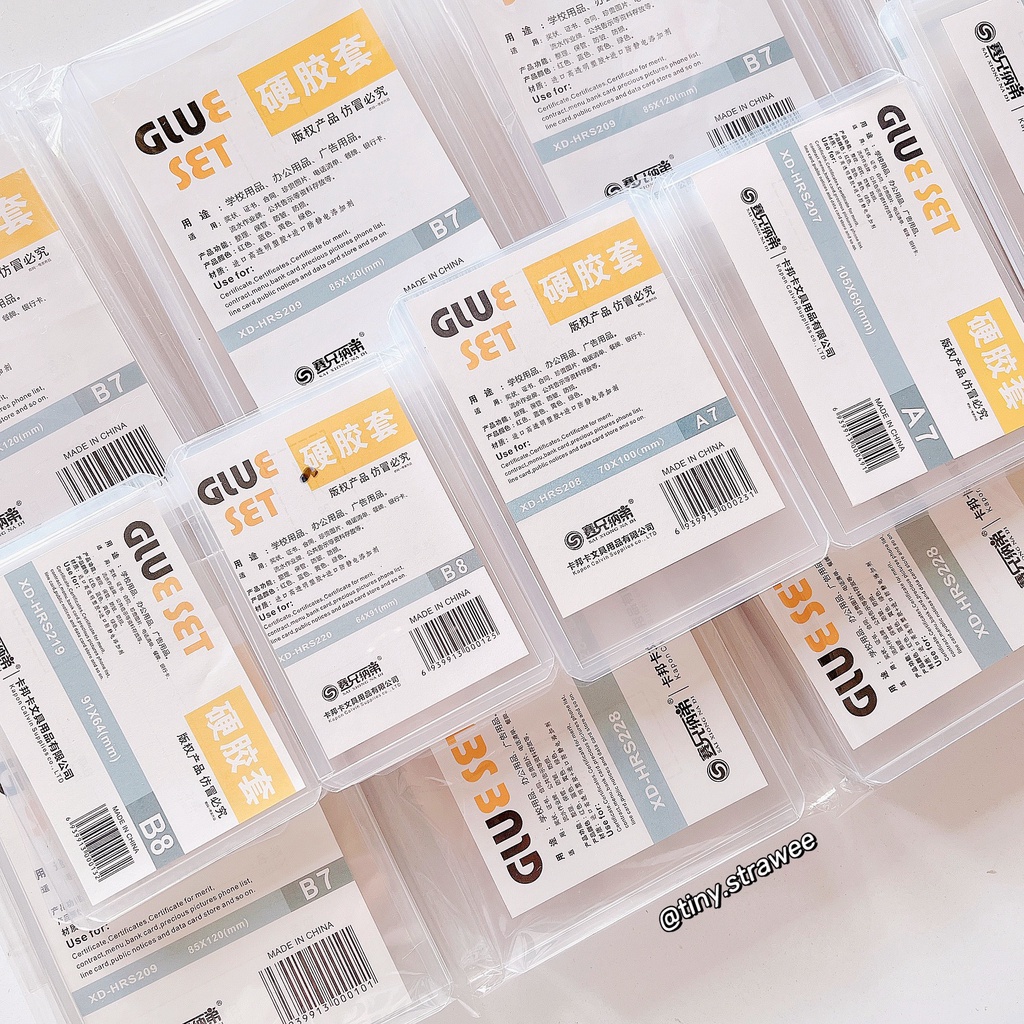 Toploader Glue Set size B8/ A7/ B7 đựng card không ám xanh Shopee