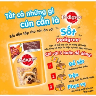 Pate cho chó Pedigree Gói 80g - 130g __ PATE PEDIGREE  _