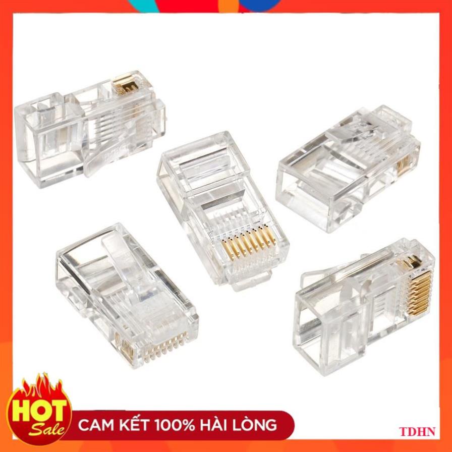 [Hãng] Bộ 10 hạt mạng RJ45 chân đồng chuẩn 1000/100 Mbs | Shopee Việt Nam
