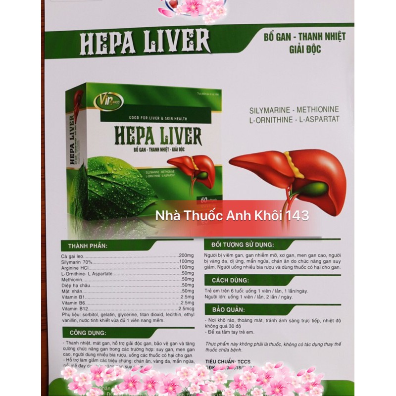 Hepa Liver là thuốc gì? Công dụng và cách dùng chi tiết