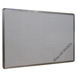 Bảng trắng treo tường - cao cấp Greenlam - không từ, kẻ ô vuông 5cm (Bavico)
