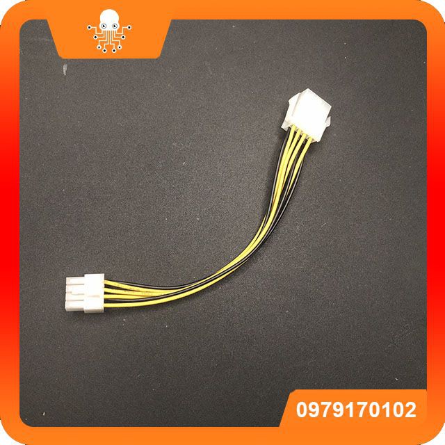 Dây cáp nguồn 4pin / 8pin CPU nối dài 20cm đực - cái - Dây nối dài 4 ...