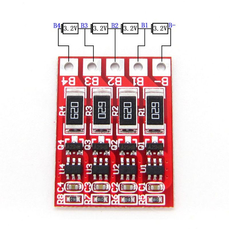 Bảng mạch cân bằng pin sạc 4s 3.2v