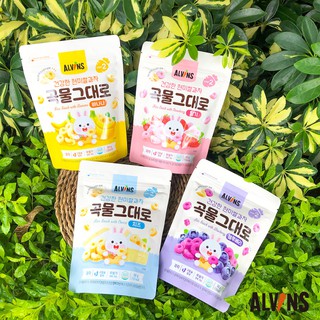 Thực phẩm bổ sung bánh gạo lứt ăn dặm Alvins 30g cho bé 1 tuổi