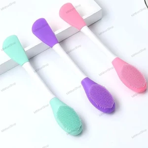 Cây cọ silicone 2 đầu RỬA MẶT + ĐẮP MẶT NẠ tiện lợi mới về
