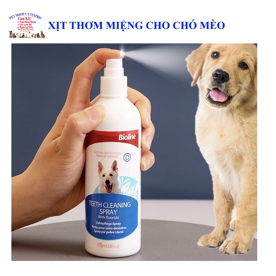 X t Th m Mi ng Cho Cho Meo Bioline Bioline Teeth Cleaning Spray 175g Shopee Vi t Nam