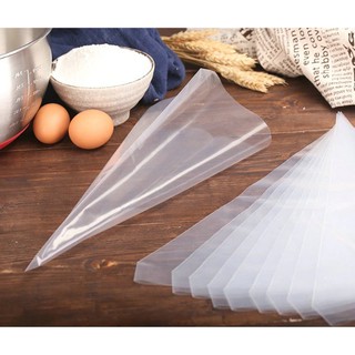 Túi bắt kem nilong vỏ trơn dùng để bóp, bắt bông kem loại dầy 50 cái