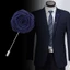 DELMER Phụ Kiện Thời Trang Nhiều Màu Hoa Hồng Ve Áo Pin Nam Phù Hợp Với Chú Chổi Boutonniere Phong Cách Lá Thổ Cẩm Chân