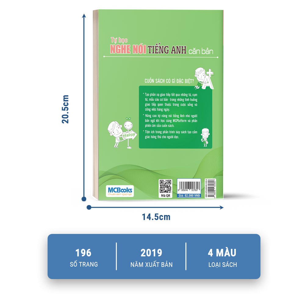 Sách - Tự Học Nghe Nói Tiếng Anh Căn Bản Dành Cho Người Mất Gốc - Học Kèm Online