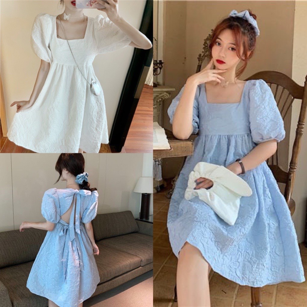 đầm babydoll nơ sau giá tốt Tháng 5, 2024 | Mua ngay | Shopee Việt Nam