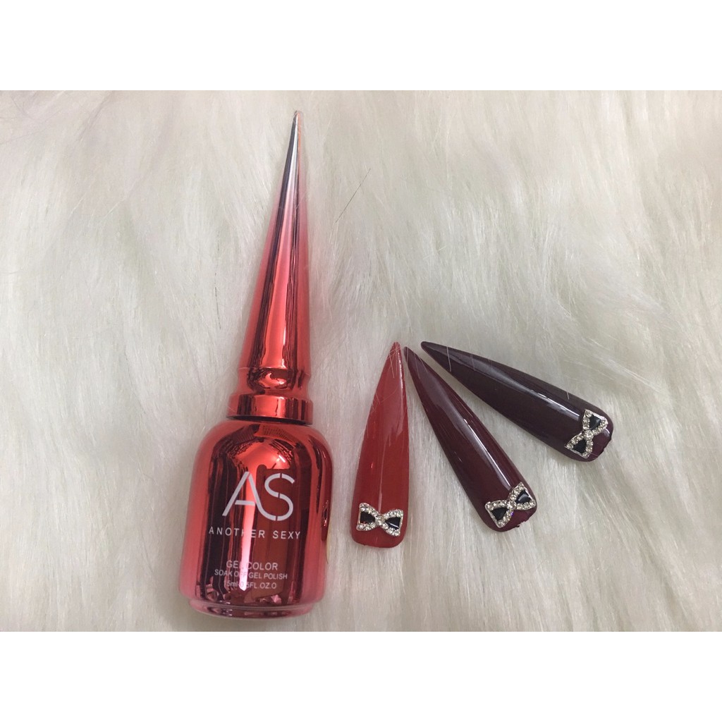 [Thanh lý đổi bảng màu] Sơn gel AS mẫu chai đỏ nhọn mã ZXH siêu HOT siêu xịn chai 15ml