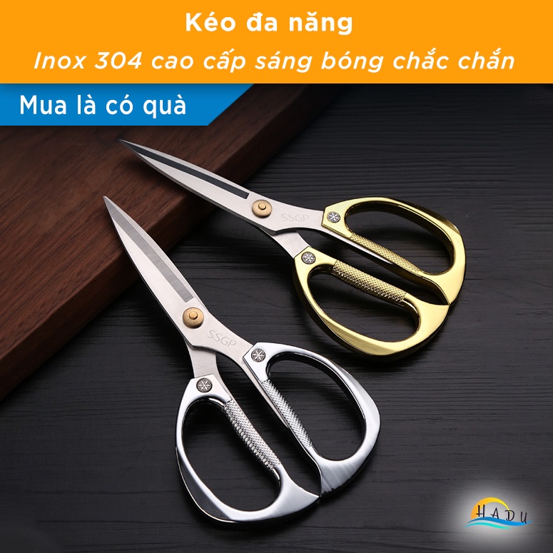 Kéo Đa Năng Inox 304 Cao Cấp - Sắc Bén, Chống Ăn Mòn, Tay Cầm Chống ...