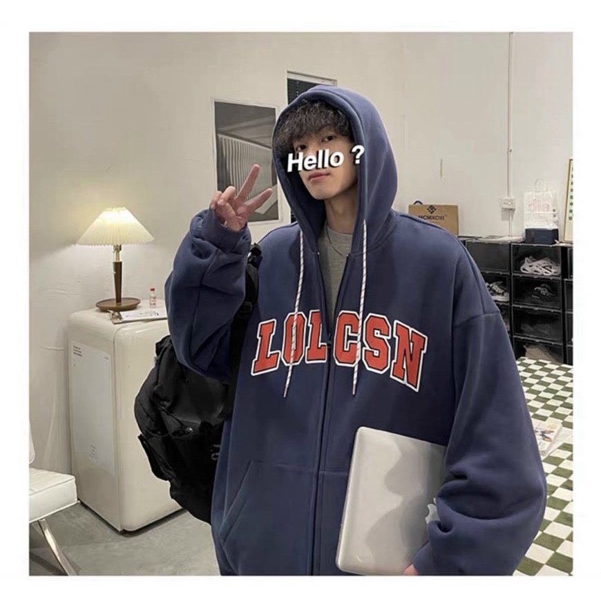 (HCM) ÁO KHOÁC NỈ HODDIES FORM RỘNG CÓ MŨ TRÙM ĐẦU - THỜI TRANG PHONG CÁCH HÀN QUỐC SIÊU HOT HIYU FASHION