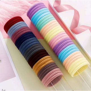 Hộp 20 chun / thun cột tóc cao su nhiều màu sắc
