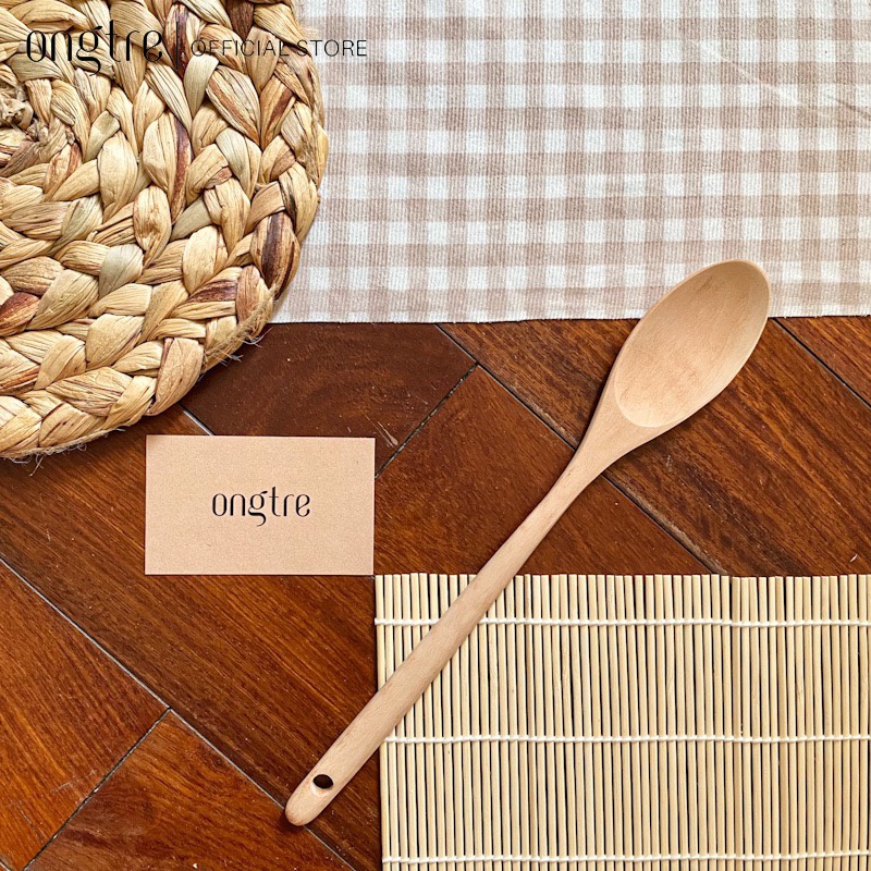 Muôi Gỗ, Thìa Gỗ, Vá Gỗ ONGTRE Bằng Gỗ Nhãn Cao Cấp - Dụng Cụ Nhà Bếp Tự Nhiên, An Toàn Thực Phẩm, Bền Đẹp