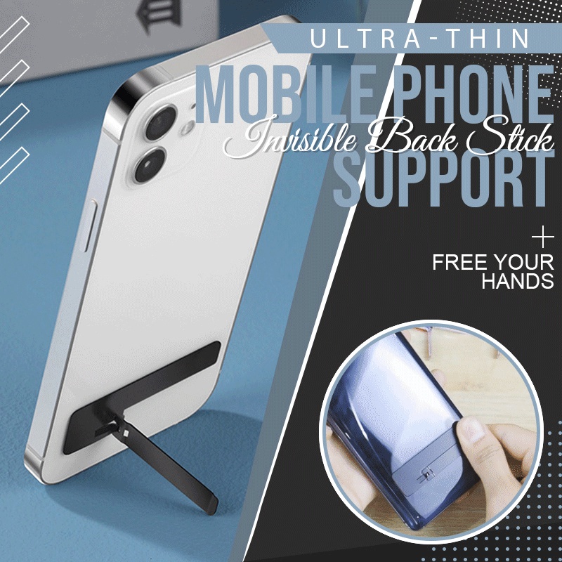 Ảnh Giá đỡ điện thoại HDOORLINK bằng thép không gỉ siêu mỏng có thể gấp gọn tiện dụng cho Samsung Huawei Xiaomi 2