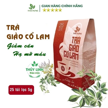 Trà Giảo cổ lam Thái Hưng (25 túi lọc x 5g) - Giảm cân, hạ mỡ máu, ổn định huyết áp