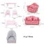 YOLOGO Mini Sofa Mềm Trang Trí Trẻ Em Thời Trang Đa Phong Cách Giả Vờ Chơi Đồ Chơi
