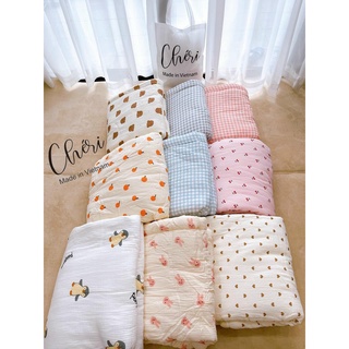 Chăn xô trần bông Oganic Cheri Cho Bé | Minizon Kids