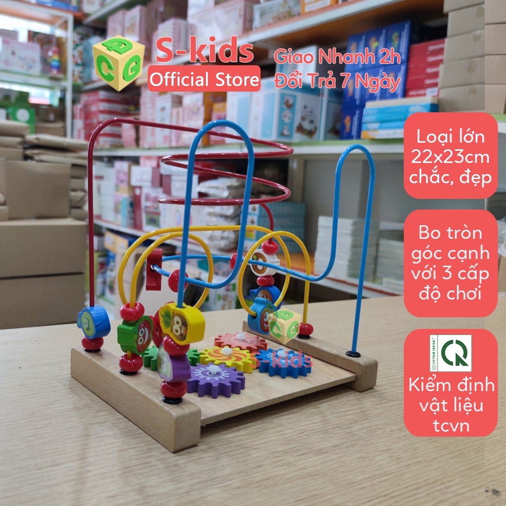 Đồ chơi luồn hạt gỗ