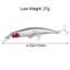 Mồi Minnow chìm 110MM 27G Crankbaits Giải quyết Mồi đúc dài hữu ích