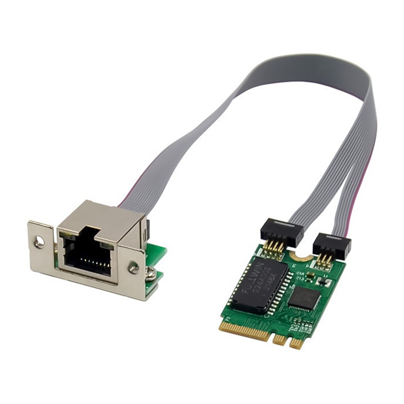 Card mạng PCIE mini M.2 A+E to RTL8111F Gigabit 1 cổng RJ45