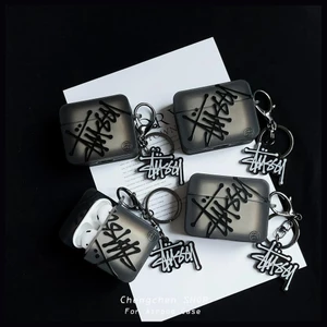 Vỏ bảo vệ tai nghe TPU màu đen trong suốt cho AirPodsPro3case Vỏ bảo vệ tai nghe Phong cách mới cho AirPods4 Pro2 Vỏ bảo vệ tai nghe Tương thích với Vỏ AirPodsPro Vỏ AirPods2gen