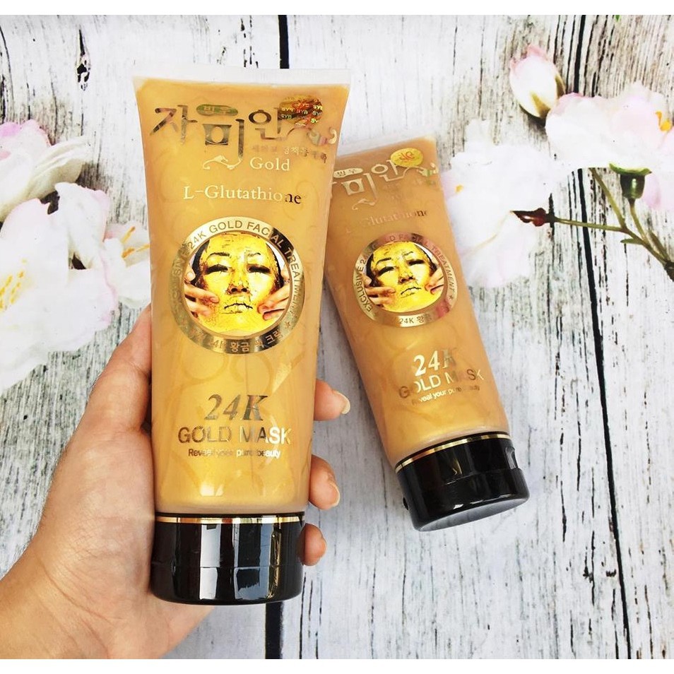 Gel lột Mặt nạ Vàng 24k Gold Mask L-Glutathione Hàn Quốc Chính hãng |  Shopee Việt Nam