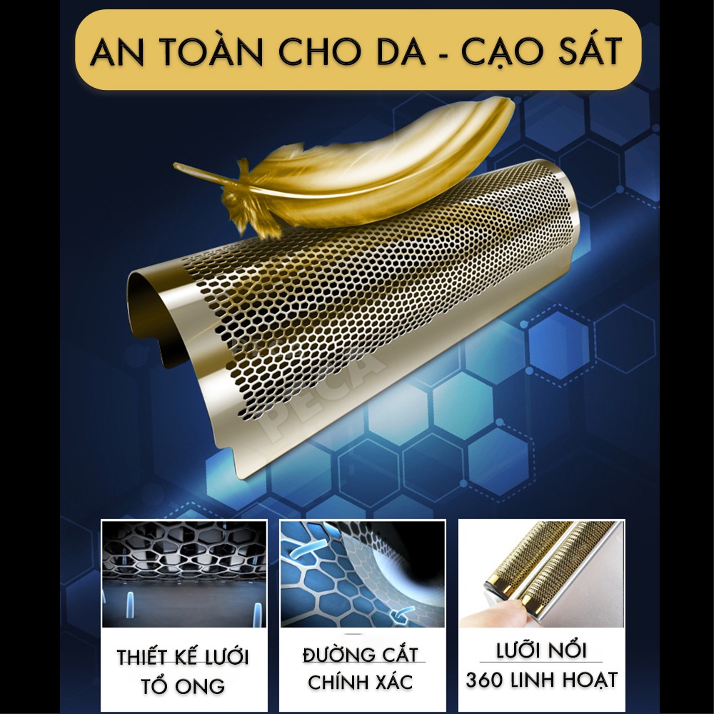 Mô tả Máy cạo râu Kemei KM-2028 màn hình LCD thông minh 3 tốc độ cắt- có thể fade tóc - phân phối chính hãng - 5