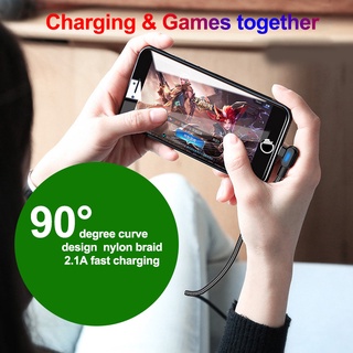 Dây Cáp Sạc Nhanh USB Micro USB / Type C 2.4A Có Đèn LED 90 Độ Chuyên Dụng Cho Android